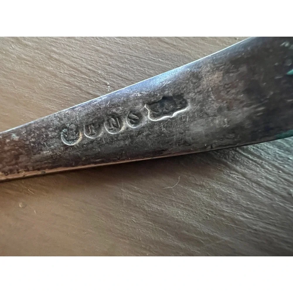 Vintage EPNS Silver Plated Salt Spoon 5